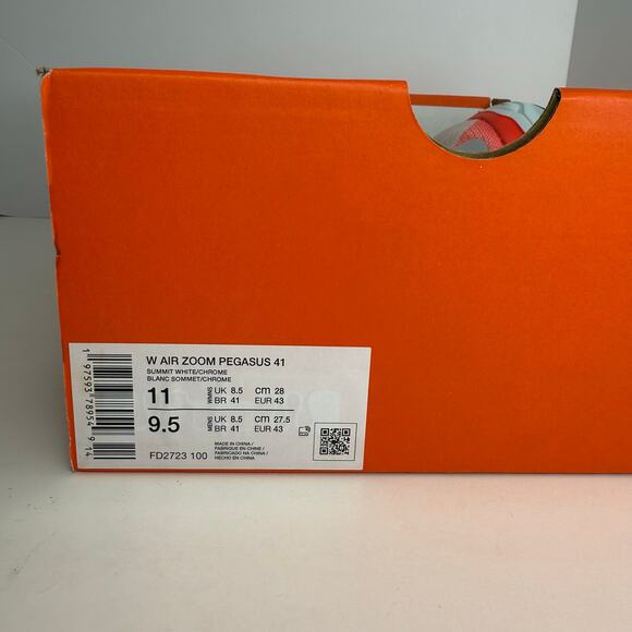 Nike Air Zoom Pegasus 41 Summit White/Chrome Running Shoe Size 11 Women - Picture 8 of 8